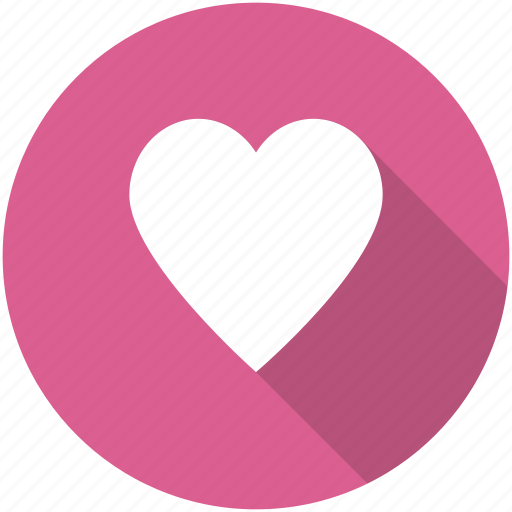 Circle, dating, favorite, heart, like, love, red icon icon - Download on Iconfinder