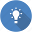 circle, creativity, entrepreneur, idea, light bulb, lightbulb icon 