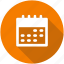 calendar, circle, date, month, planner, schedule icon 