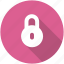 circle, lock, privacy, safe, secure, security icon 