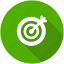 bullseye, business success, circle, goal, marketing, target icon 