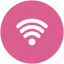 circle, internet, network, signal, wifi, wireless icon 
