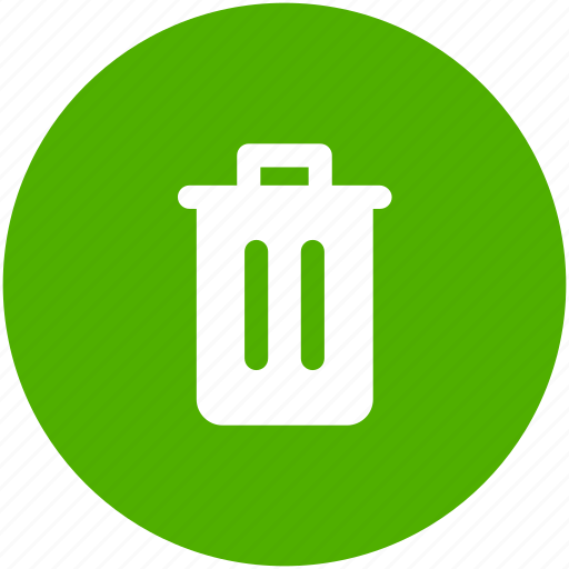 Red, delete, garbage, recycle, rubbish, circle, trash icon icon - Download on Iconfinder