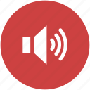 circle, music, sound, sounds, speaker, volume icon