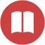 book, bookmark, circle, learn, library, read, reading icon 