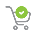 e-commerce, online, shopping, ui, trolley cart, success, buy