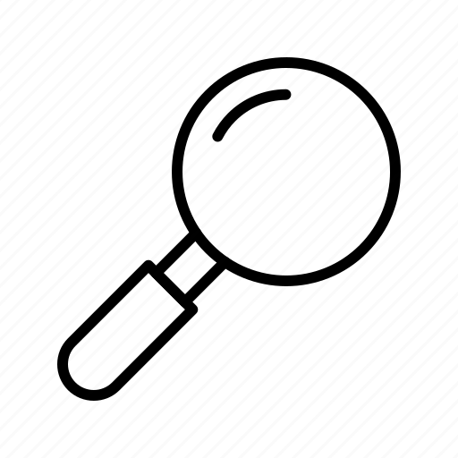 Find, magnifying glass, basic element icon - Download on Iconfinder
