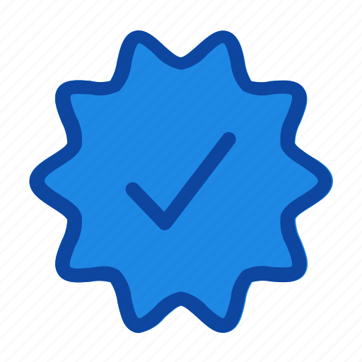 Badge, basic, ecommerce, interface, mark, ui, verified icon - Download on Iconfinder