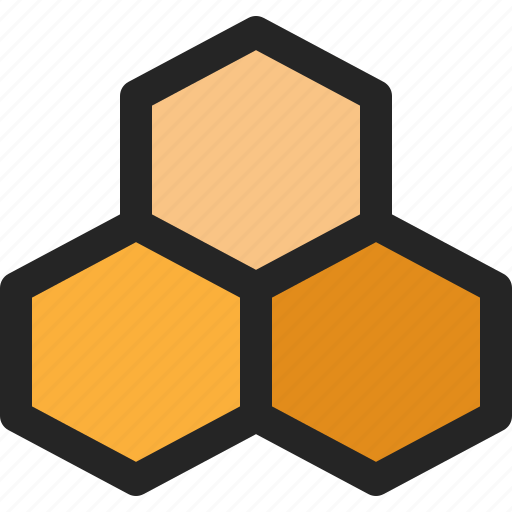 Propolis, honey, honeycomb, bee, structure, hexagon icon - Download on Iconfinder