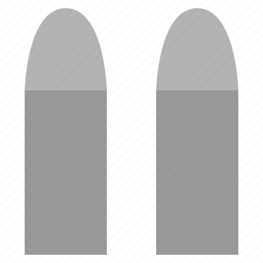 Bullet, ammo, weapon, military, gun, shot, munition icon - Download on Iconfinder