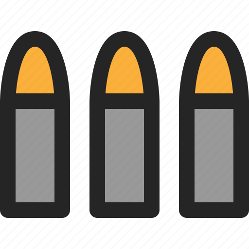 Bullet, ammo, weapon, military, munition, shot, gun icon - Download on Iconfinder