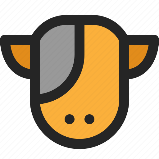 Cow, cattle, animal, livestock, farming, beef, mammal icon - Download on Iconfinder