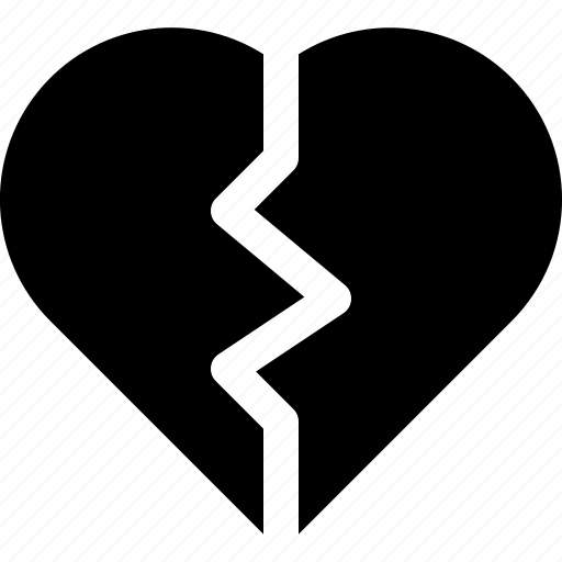 Broken, heart, heartbreak, divorce, separation, love, breakup icon - Download on Iconfinder