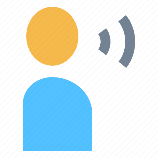 Audio, person, speak, profile, sound icon - Download on Iconfinder