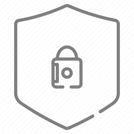 Shield, security, padlock, protect, key, lock, locked icon - Download on Iconfinder