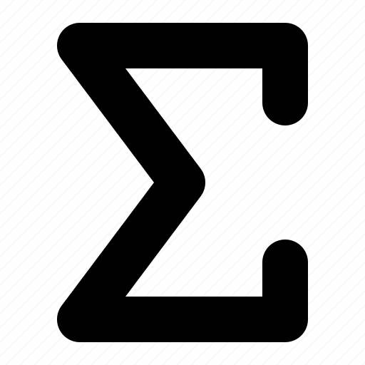 Sum, total, sigma, summation, mathematics icon - Download on Iconfinder