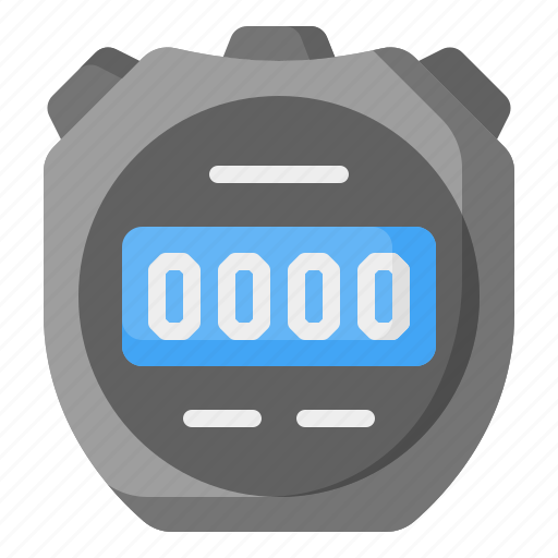 Stopwatch, chronometer, time, timer, wait, digital, sport icon - Download on Iconfinder