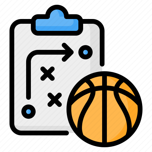 Strategy, planning, tactics, clipboard, ball, basketball, sport icon - Download on Iconfinder