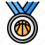 medal, award, champion, winner, achievement, basketball, sport 