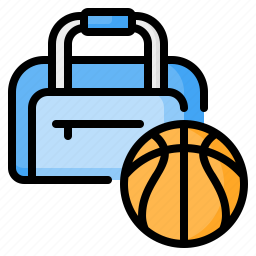 Sport, bag, duffle, baggage, luggage, basketball, ball icon - Download on Iconfinder