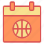 ball, basketball, calendar, court, date, schedule, sport 