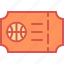 ball, basketball, coupon, court, hoop, sport, ticket 