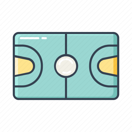 Basketball, field, filled, outline, sport icon - Download on Iconfinder