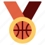 ball, basketball, court, hoop, medal, sport, winner 