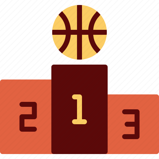 Ball, basketball, court, hoop, podium, sport, winner icon - Download on Iconfinder