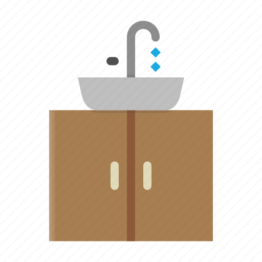 Bathroom, cabinet, draw, faucet, furniture, restroom, tap icon - Download on Iconfinder