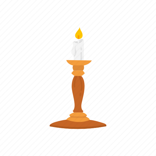 Bathroom, candle, candle stick, decor, fire, flame, light icon - Download on Iconfinder