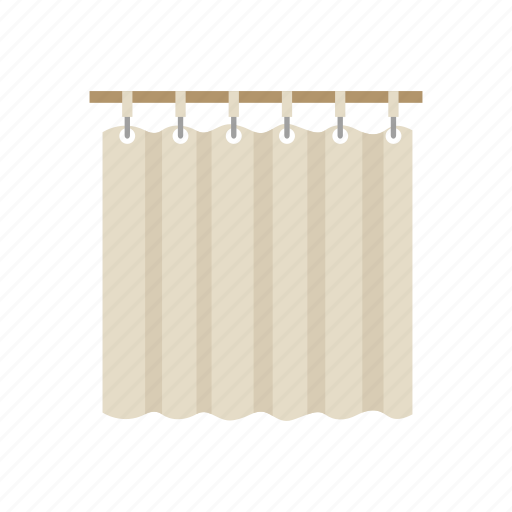 Bathroom curtain, cloth, curtain, household, shower curtain, window curtain icon - Download on Iconfinder