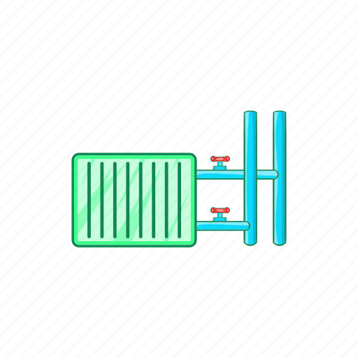 Battery, cartoon, climate, cold, comfort, convector, radiator icon - Download on Iconfinder