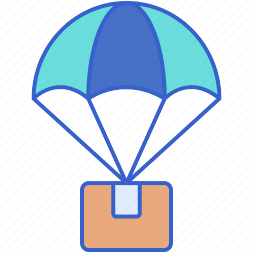 Airdrop, delivery, package, parachute icon - Download on Iconfinder