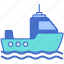 boat, sea, ship, transport 