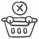 delete, basket, remove, from, cart, store, cancel, shopping, product