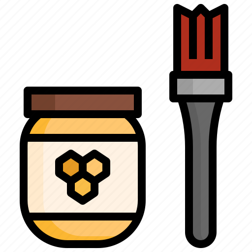 Honey, bee, tools, utensils, brush, cooking, equipment icon - Download on Iconfinder