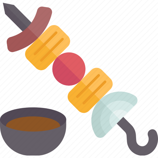 Barbeque, skewer, grilled, cooking, gourmet icon - Download on Iconfinder