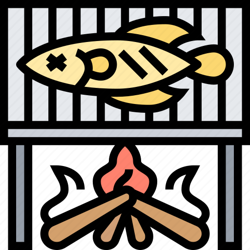 Fish, grill, roast, cooking, meal icon - Download on Iconfinder