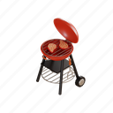 machine, barbecue, food, bbq, equipment, cooking, kitchen, cookware, 3d rendering 