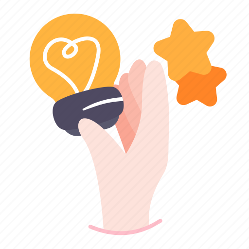 Idea, creative, lamp, brainstorming, happy icon - Download on Iconfinder