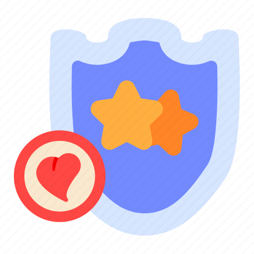 Shield, love, star, secure icon - Download on Iconfinder