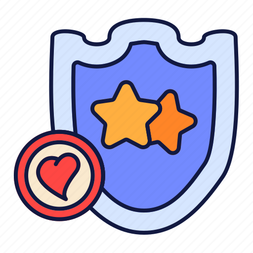 Shield, love, star, secure icon - Download on Iconfinder