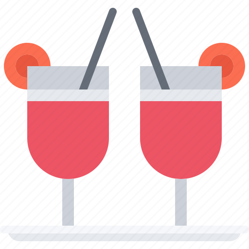 Cocktail, glass, tray, tube, juice, summer, travel icon - Download on Iconfinder