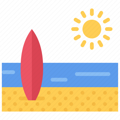 Beach, surf, sun, sand, water, summer, travel icon - Download on Iconfinder