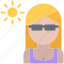 sun, woman, sunglasses, summer, travel 