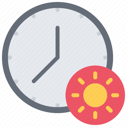 Time, clock, sun, summer, travel icon - Download on Iconfinder