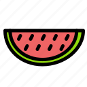fruits, melon, summer, water