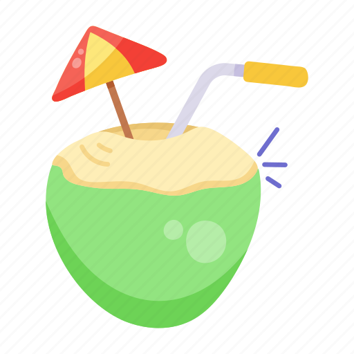 Tropical drink, coconut drink, coconut milk, coconut water, beach drink icon - Download on Iconfinder