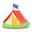 campsite, camp, tent, marquee, encampment 